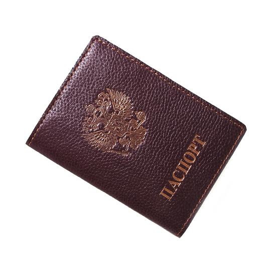 Обложка для паспорта "Герб", кожа Burfel
