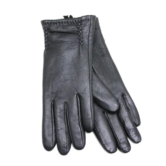 0678(р.6,5)black перчатки женские, флис